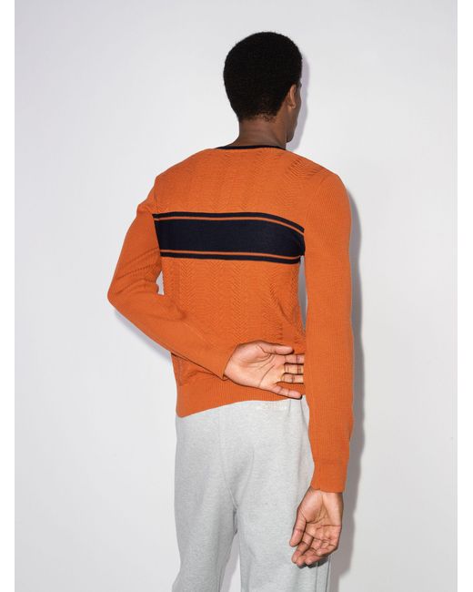 adidas Wool X Wales Bonner Knitted Long Sleeve T-shirt in Orange 