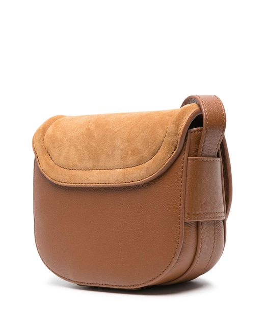 See By Chloé Brown Mara Suede Cross Body Bag - Women's - Calf Suede/calf Leather