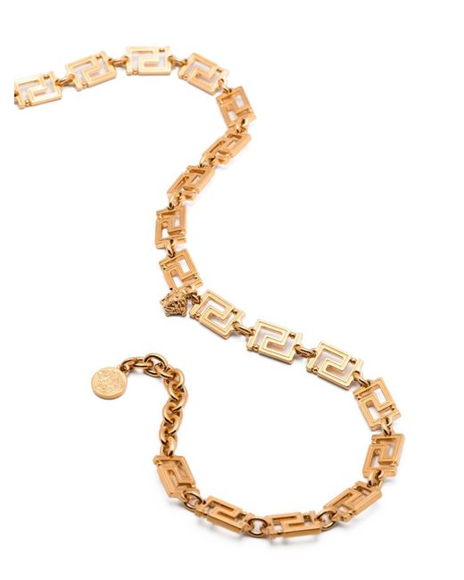 Versace Natural Greca Chain Necklace