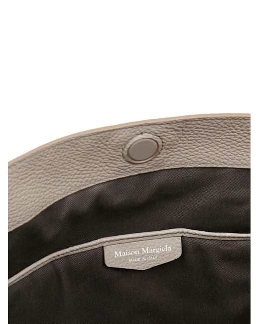 Maison Margiela Gray Soft 5ac Leather Tote Bag