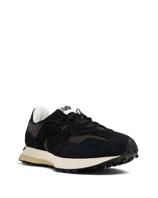 New Balance Black 327 Low-top Panelled Sneakers for men