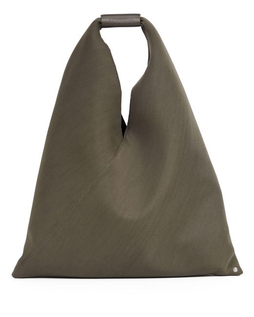 MM6 by Maison Martin Margiela Green Grey Japanese Canvas Tote Bag