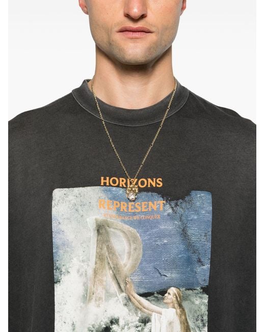 Represent Black Higher Truth Graphic-print T-shirt - Men's - Cotton for men