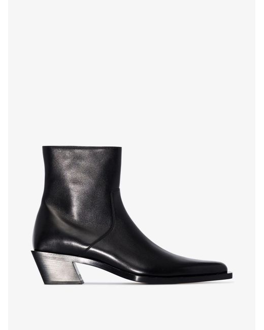 Balenciaga Black Tiaga Zip-up Boots for men