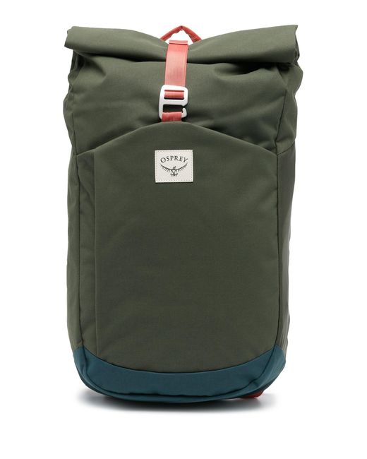 Osprey Green Arcane Roll-top Backpack for men