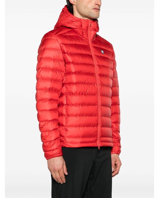 66 North Red Keilir Hooded Quilted Jacket - Men's - Polyamide/goose Down/feather for men