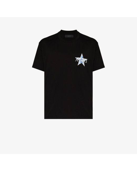 Amiri Paisley Star Logo Print T-shirt in Black for Men | Lyst