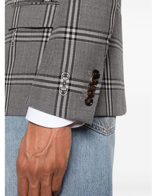 Gucci Gray Horsebit Wool Blazer - Men's - Wool/cupro/viscose for men