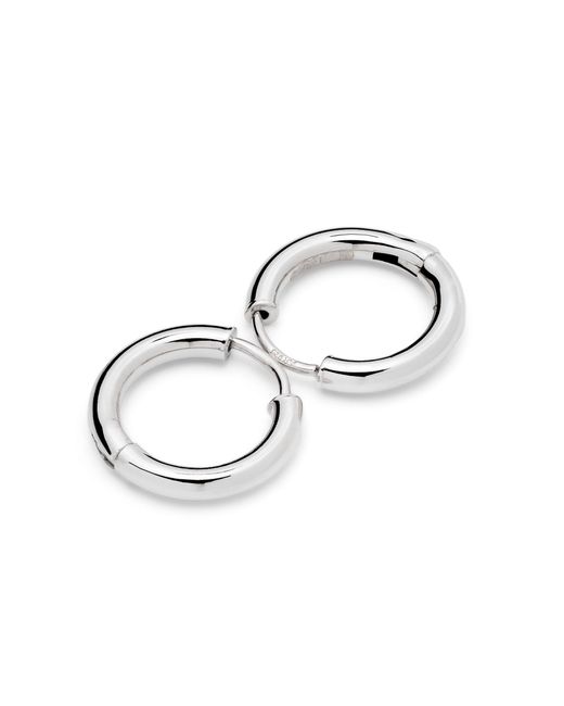 Adina Reyter Metallic Sterling Tube Hoop Earrings - Women's - Sterling
