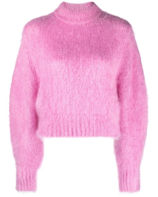 Nina Ricci Pink Puff-sleeve Sweater