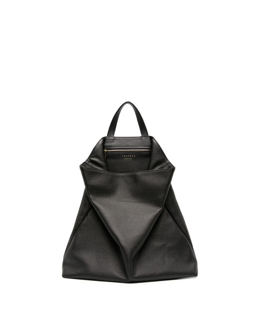 Tsatsas Black Fluke Leather Tote Bag - Women's - Calf Leather