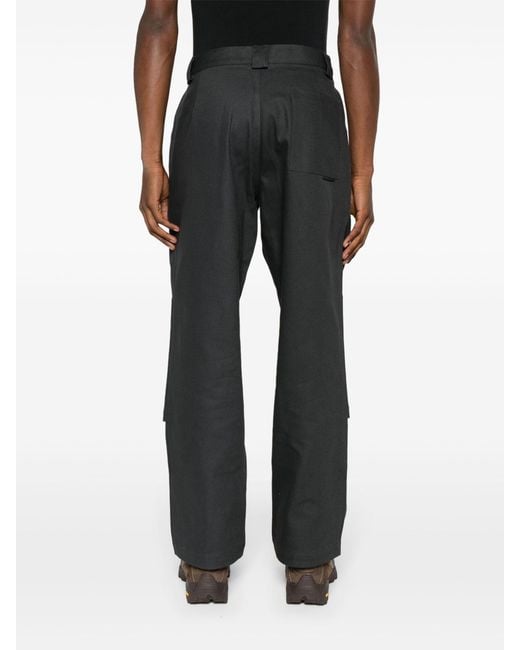 GR10K Black Replicated Cotton Trousers - Men's - Cotton for men