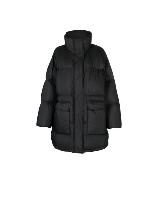 Stand Studio Black Edna Puffer Coat Lyst