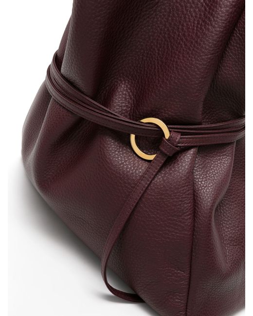 Tsatsas Purple Anis Leather Tote Bag - Women's - Leather