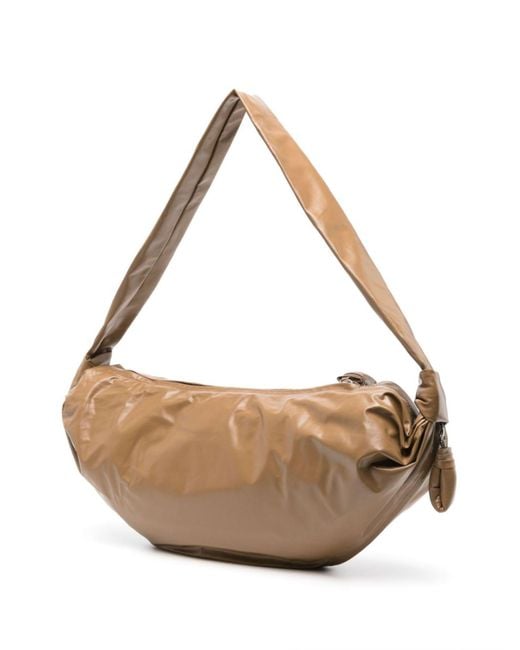 Lemaire Pink Croissant Medium Cross Body Bag - Unisex - Calf Leather/cotton