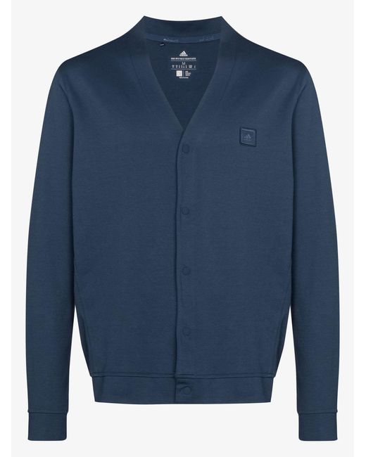 Cotton Blue Go-to Logo Cardigan for Men 