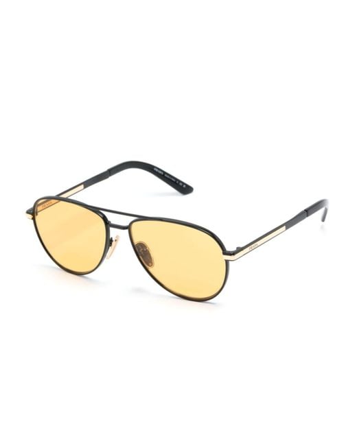 Prada Natural Pilot-frame Sunglasses