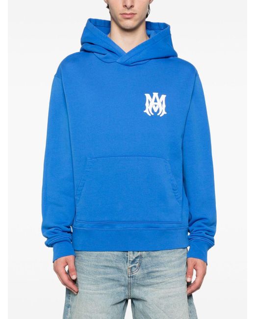 Amiri Blue Ma Core Logo Hoodie for men