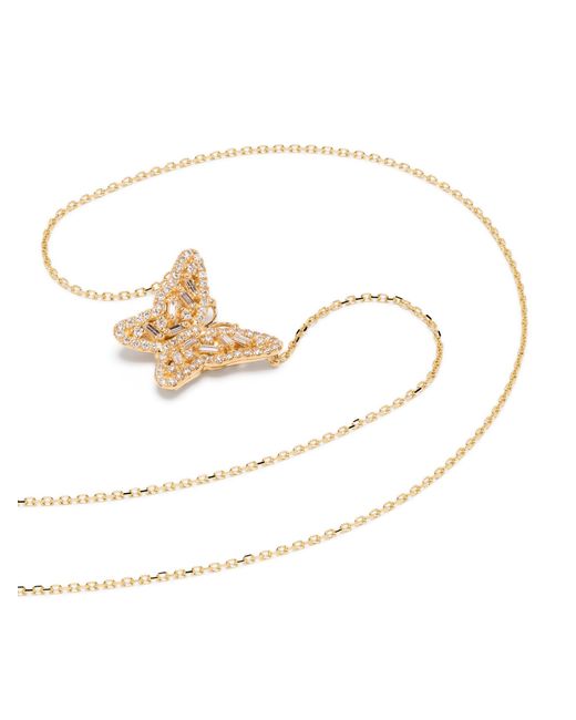 Suzanne Kalan White 18k Yellow Bold Butterfly Diamond Necklace - Women's - 18kt Yellow /diamond