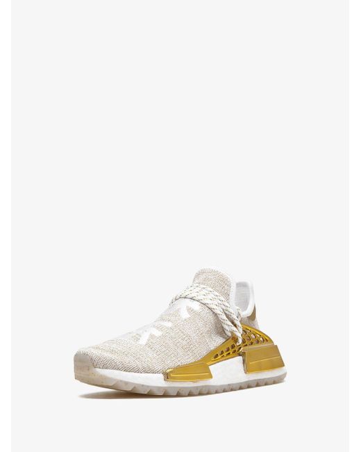 adidas Gold And White X Williams Hu Holi Nmd Sneakers Men | Lyst