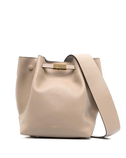 DeMellier Natural Neutral Ny Leather Bucket Bag