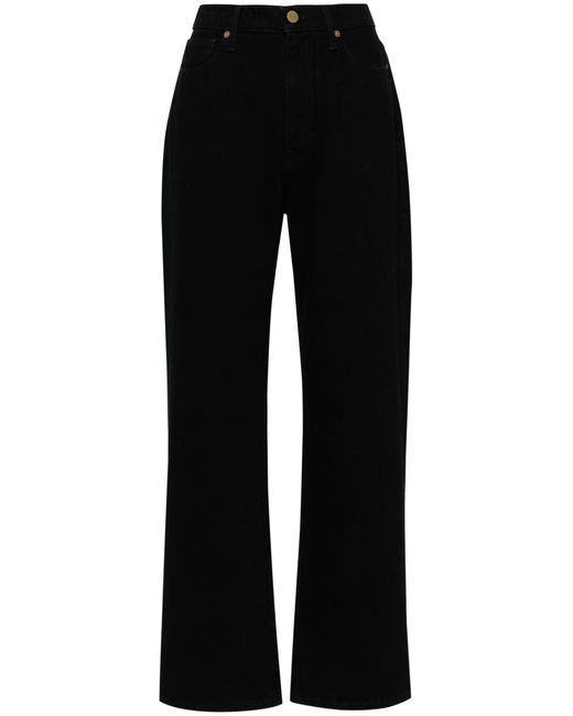 TOVE Black Sade High-rise Straight-leg Jeans - Women's - Recycled Cotton/cotton/recycled Polyester