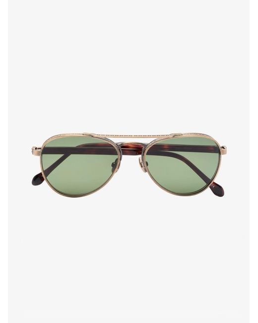 Matsuda Green Brown M3116 Aviator-style Sunglasses for men
