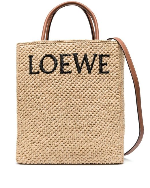 Loewe Natural Standard A4 Rafia Tote Bag