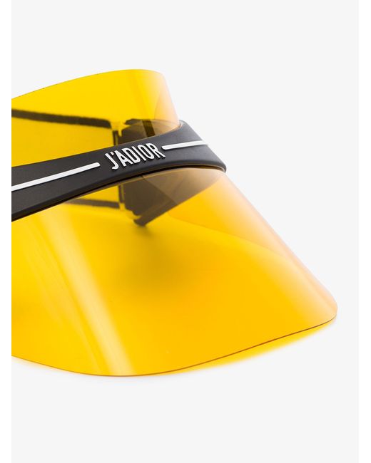 yellow dior visor