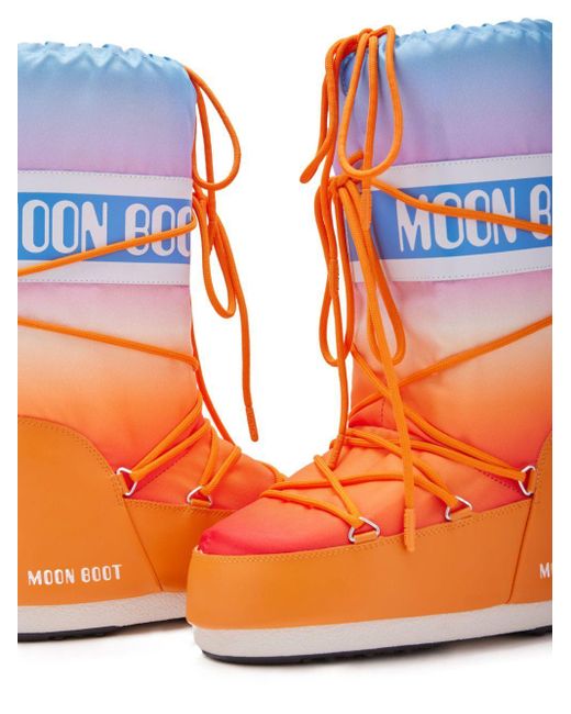 Moon Boot Orange Icon Padded Boots