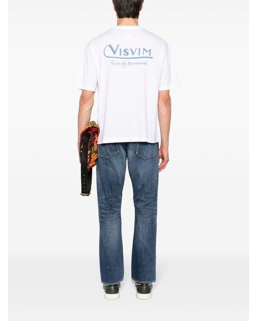 Visvim White Phv Logo-Print T-Shirt for men