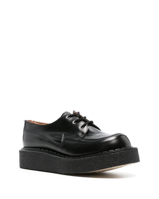 Comme des Garçons Black X George Cox Leather Derby Shoes - Men's - Rubber/calf Leather/fabric for men