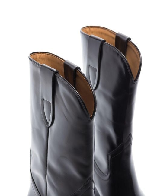 Isabel Marant Black Dahope Leather Boots