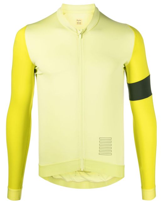 Rapha Yellow Pro Team Long Sleeve Training Jersey for men