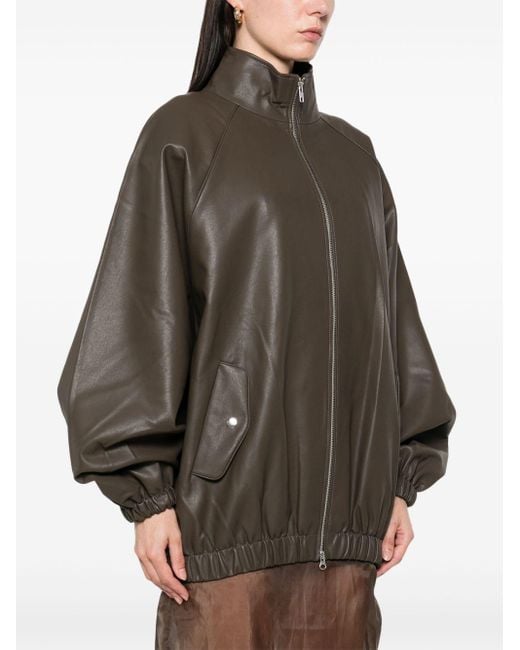 Frankie Shop Brown Senta Bomber Jacket