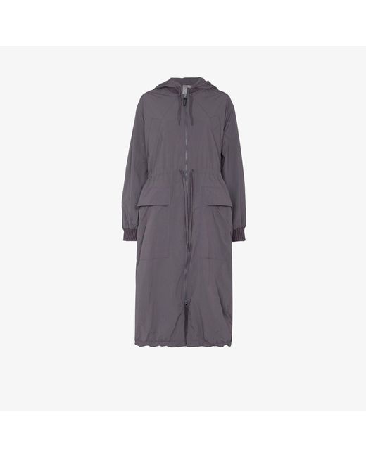Sweaty Betty Free Fall Hooded Parka Coat in Grey (Gray) | Lyst