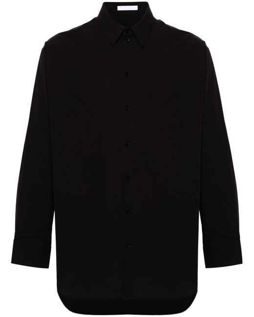 Helmut Lang Black Button-up Cotton Shirt