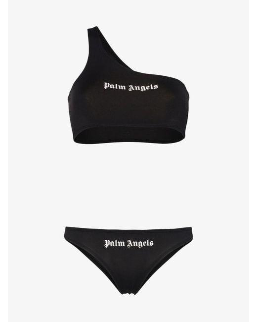 Palm Angels Black Logo Bikini Set