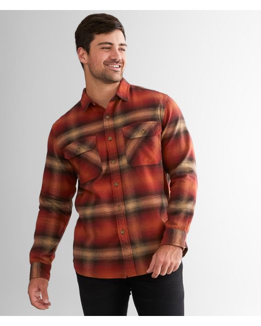 Pendleton Burnside Flannel Shirt in Orange;Red (Red) for Men Lyst