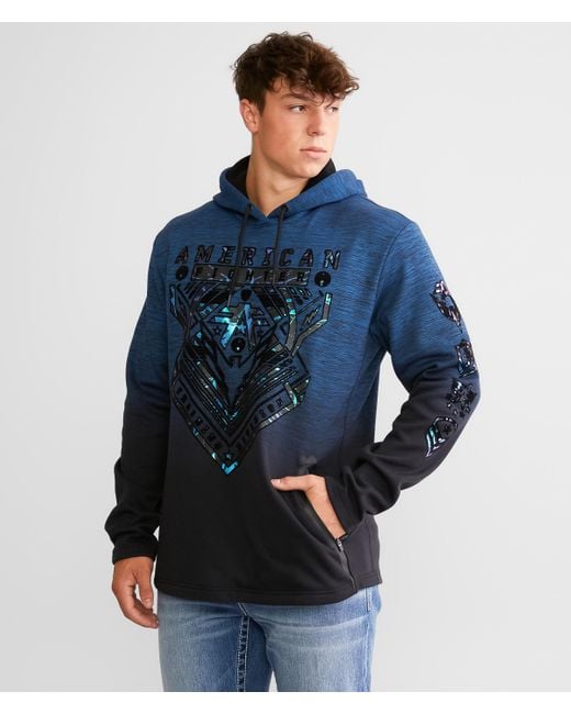 American Fighter Wardell Hooded Sweatshirt in Blue for Men Lyst