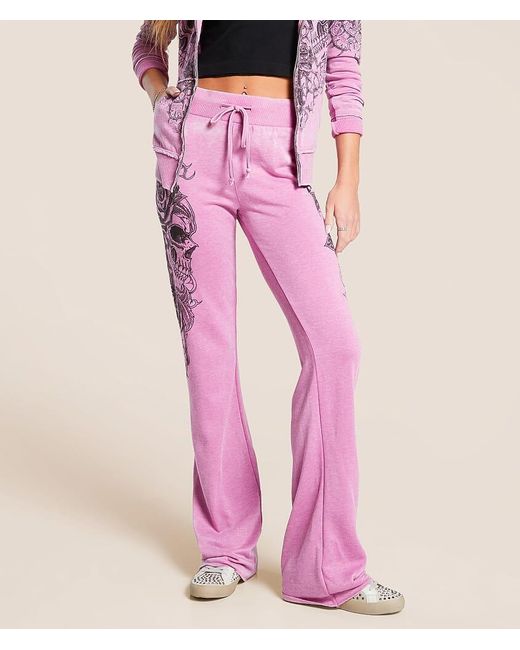 Affliction Pink Forgotten Sweatpant