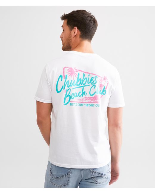 Chubbies White The Club Soto T-shirt for men