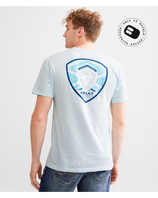 Ariat Blue Southwest Cedar Seal T-shirt for men