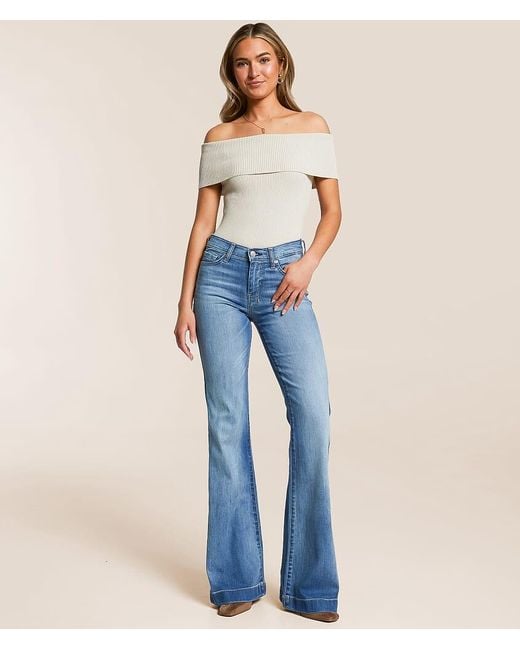 7 For All Mankind Blue Dojo Trouser Stretch Jean