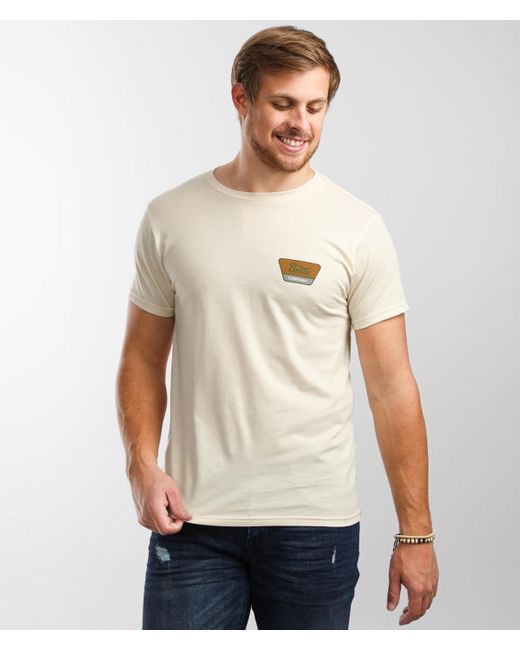 Brixton Linwood T-shirt in Cream 