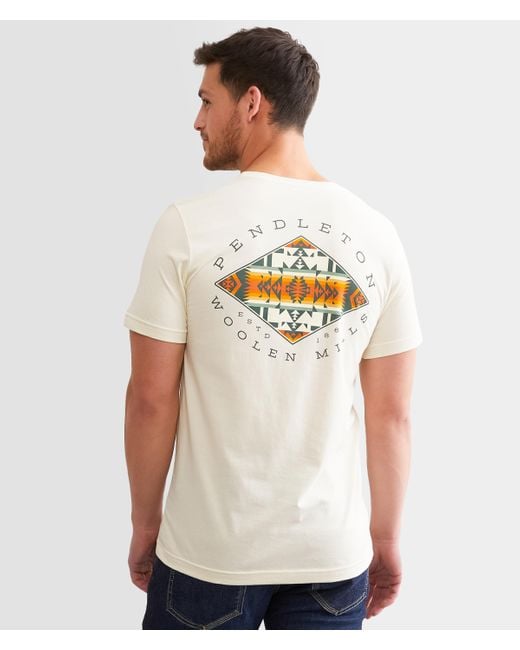 Pendleton White Chief Joseph Diamond T-shirt for men