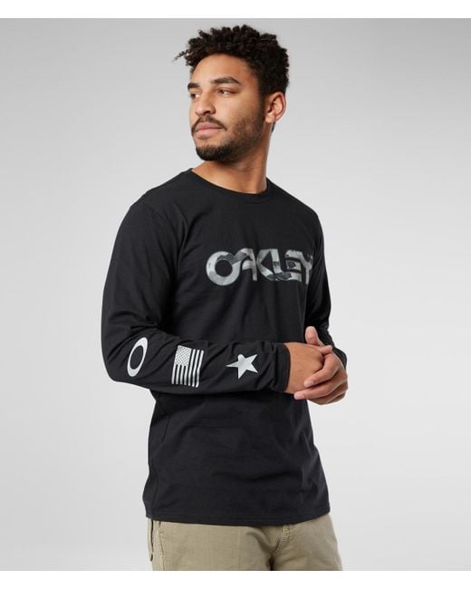 Oakley Black Long Sleeve Camo T-shirt for men