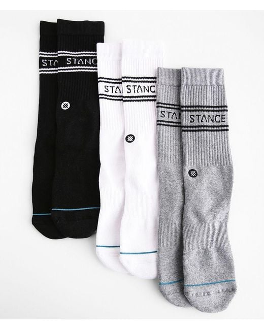 Stance Black 3 Pack Basic Socks for men