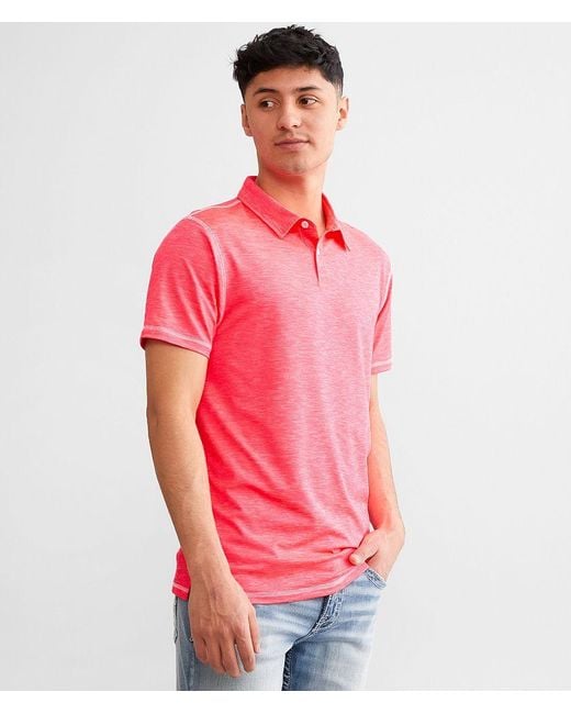 BKE Red Campo Performance Polo for men