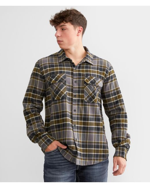 Brixton Gray Bowery Flannel Shirt for men